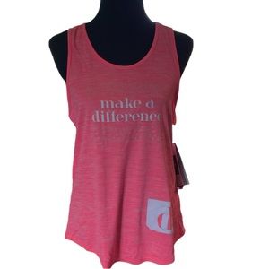 Charles River Apparel fitness tank, woman’s large, pink sleeveless exercise tank